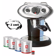 Pachet Espressor Francis X7.1 Negru + 4 cutii cafea + 2 cesti espresso